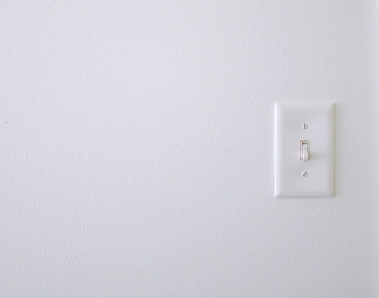 white wall switch