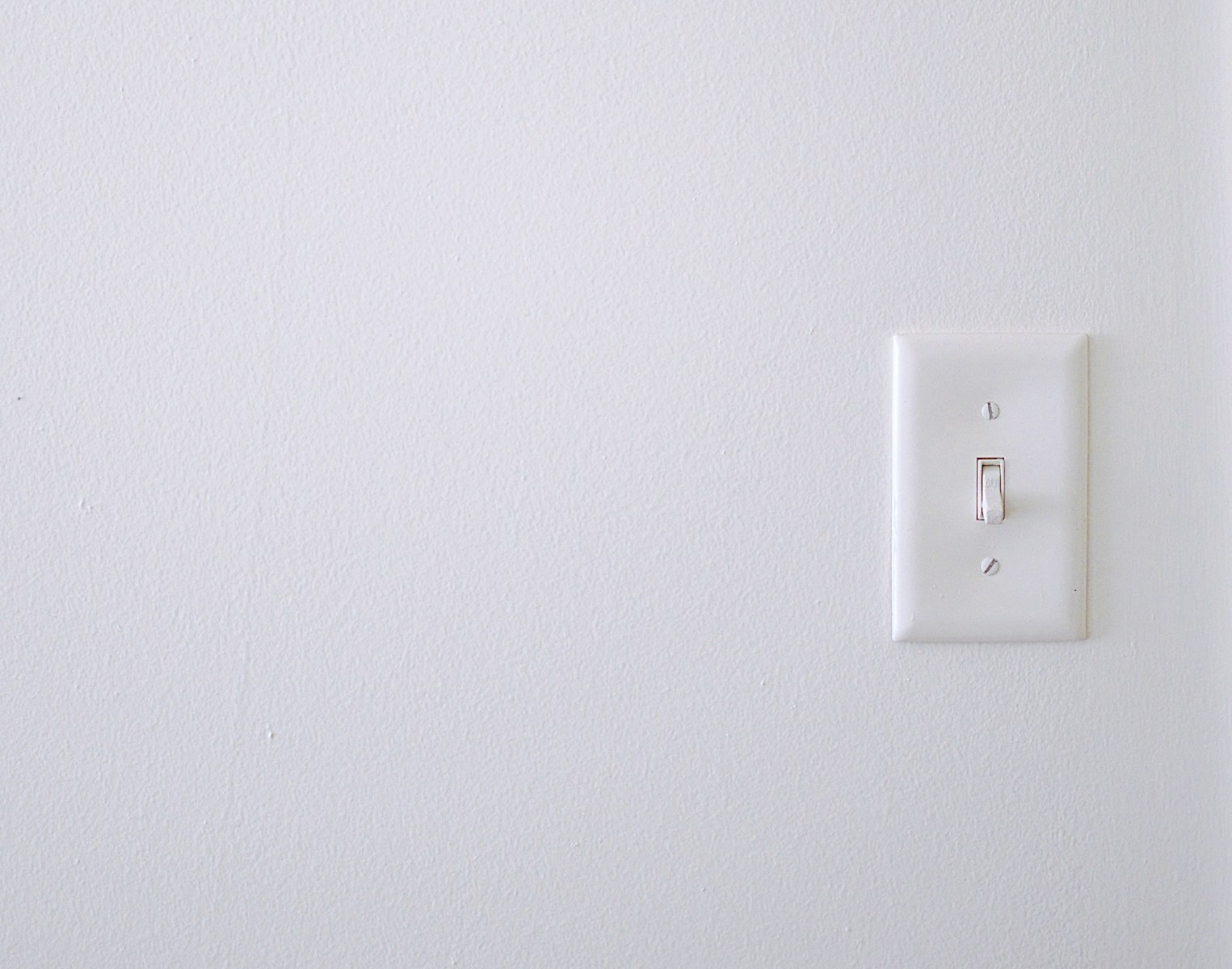white wall switch